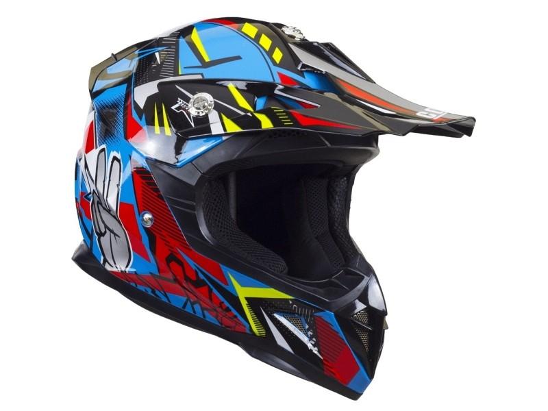 Dječja CROSS kaciga CGM WINNER MODRA